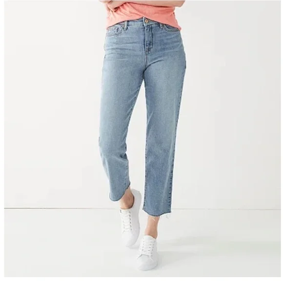 Nine West High Rise Straight Ankle Jeans Size 4 ** - Picture 1 of 13